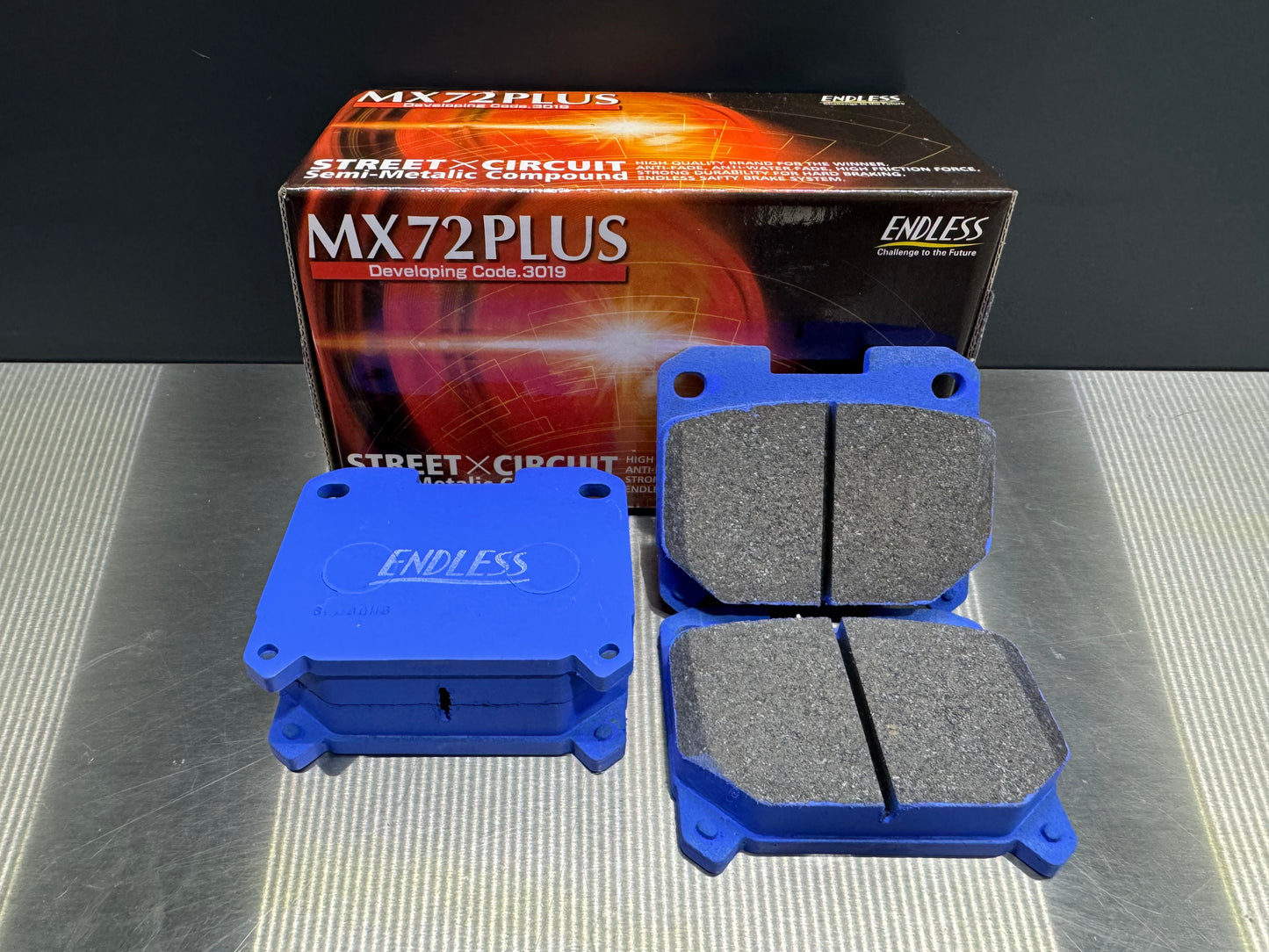 Endless Bremsbeläge Set MX72 Plus passend für Toyota Celica ST205 GT4 GT FOUR