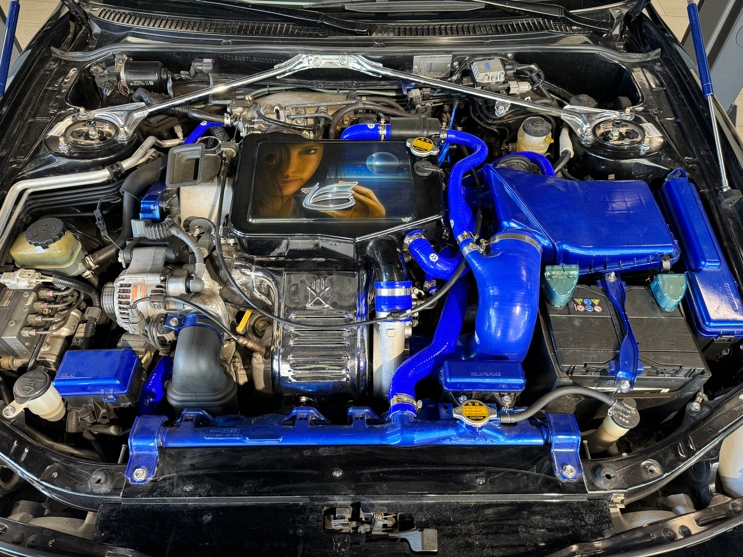 Silikon Motor Druck Schlauchset blau für Toyota Celica ST205 GT4 GT FOUR