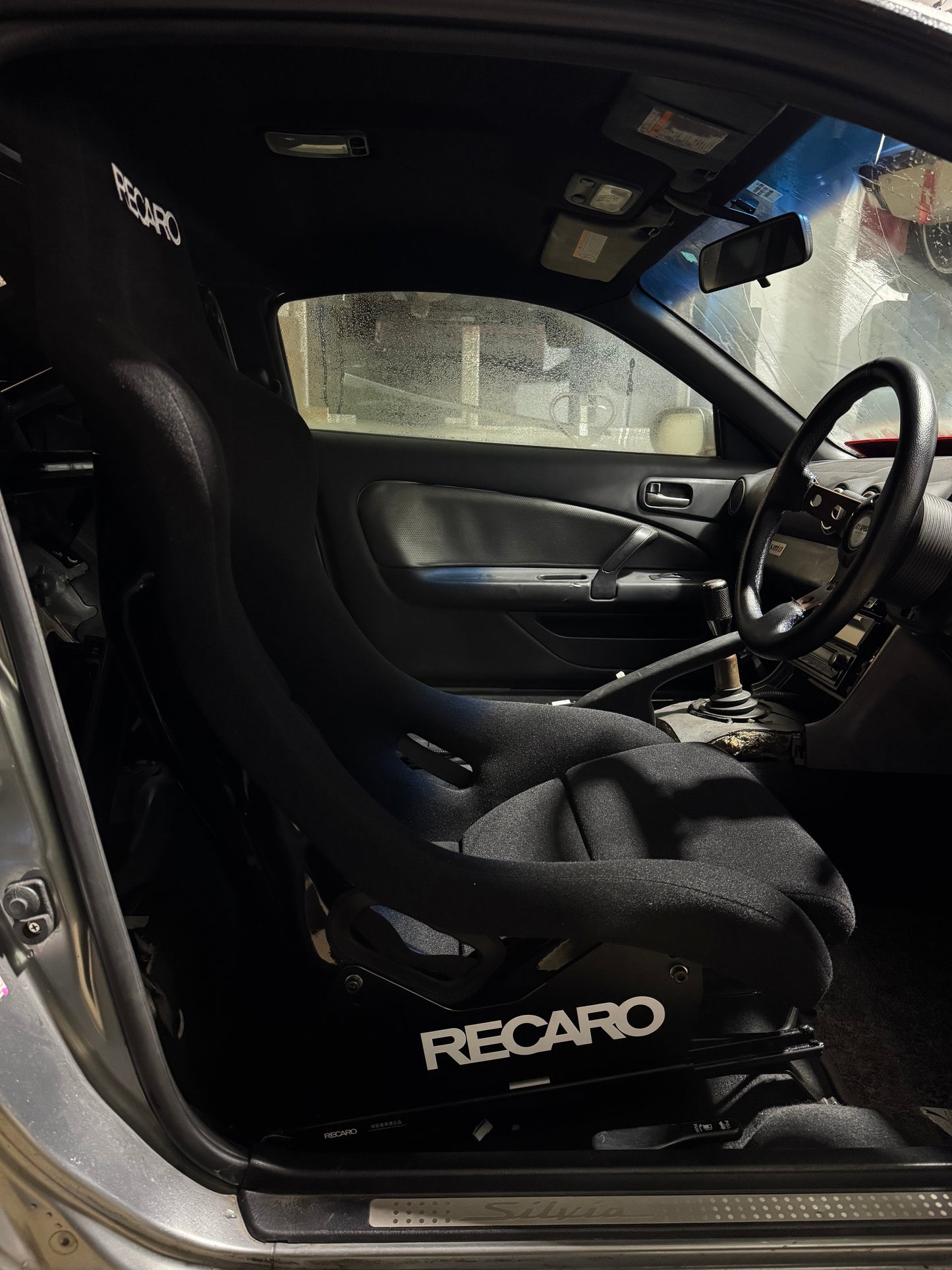 Recaro Pole Position inkl. Sitzkonsole, Laufschiene & Sitzadapter – Rechts – Nissan Silvia S15 200SX