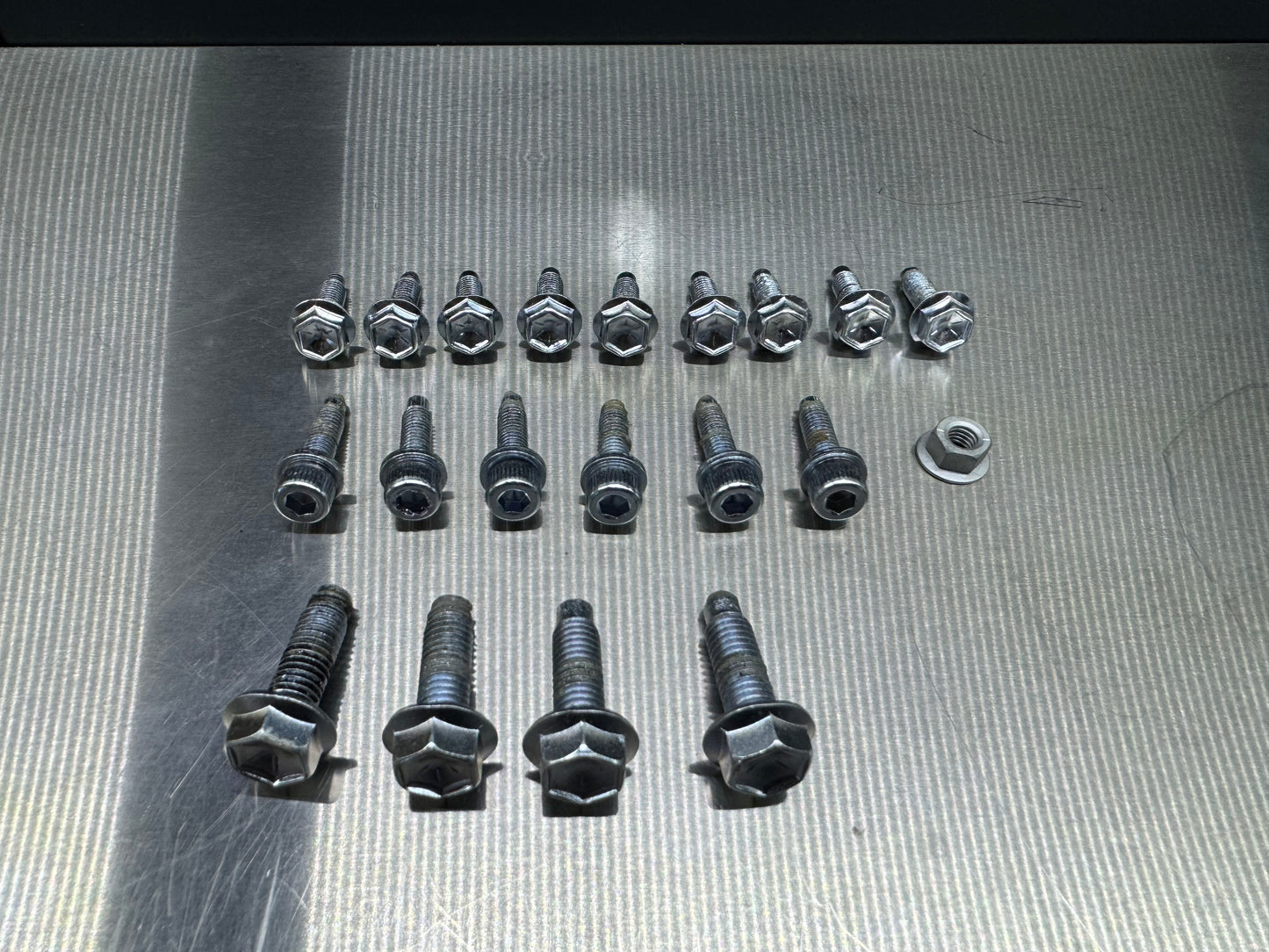 Schraubensatz Verzinkt Silber Ölwanne groß Aluminium Toyota Celica ST202 ST205 GT4 GT FOUR MR2 SW20 Turbo