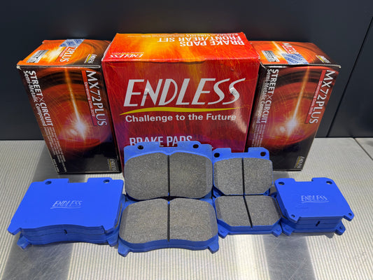 Endless Bremsbeläge Set MX72 Plus passend für Toyota Celica ST205 GT4 GT FOUR
