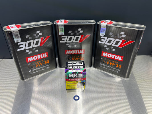 Toyota GR86 Ölservice Paket Motul 300V 5W30 HKS Ölfilter