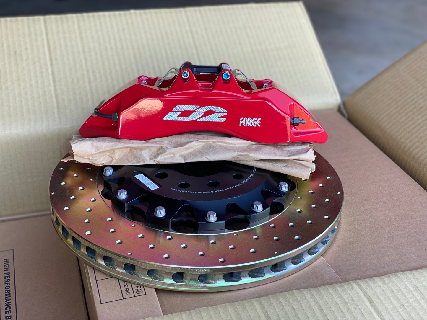 D2 Racing 4-Kolben 356mm Bremsanlage Hinterachse für Nissan Skyline R32 R33 R34